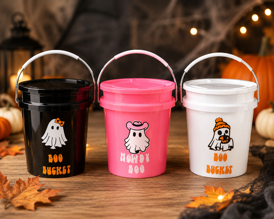 Halloween Boo Bucket – Reusable Trick or Treat Bucket mini
