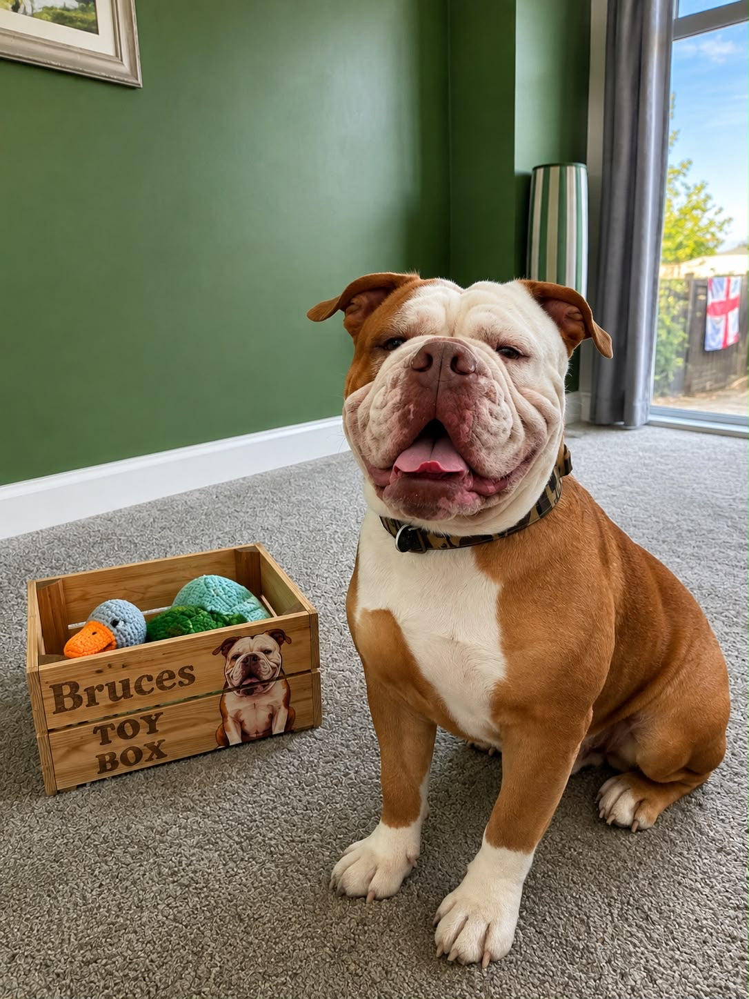 Personalised Pet Photo Wooden Toy Box