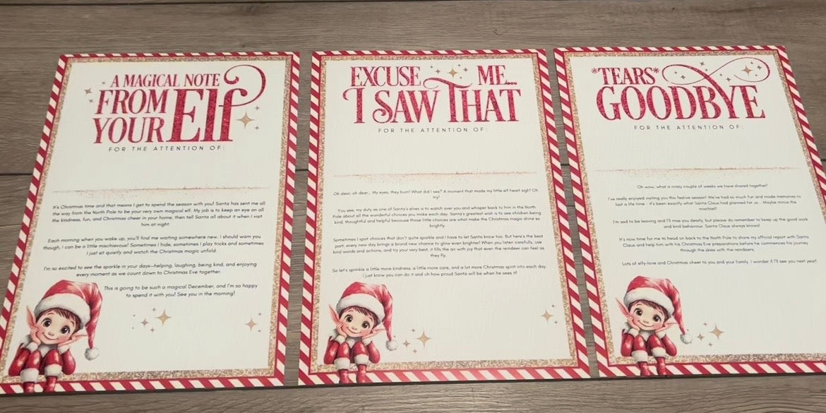 Personalised Christmas Letter Sets – £3 Tester Offer