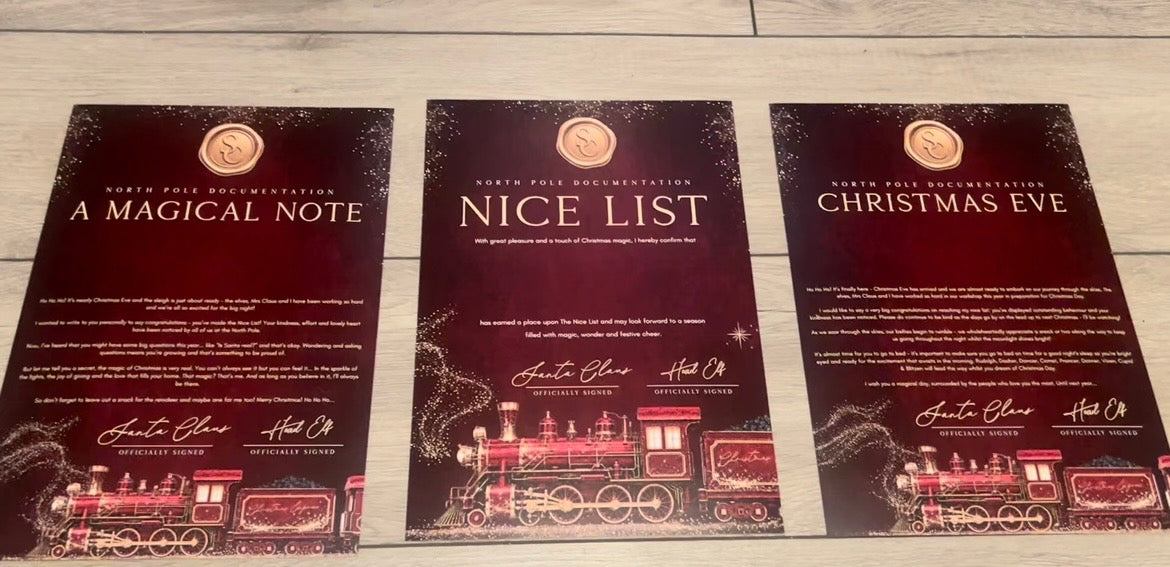 Personalised Christmas Letter Sets – £3 Tester Offer